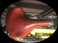 Honey leather saddle